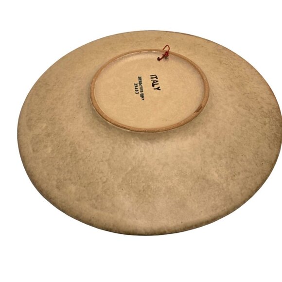 Vintage Lazzaro Hand Painted Italian Wall Plate Farm Kitchen 10 3/4 - Picture 5 of 5